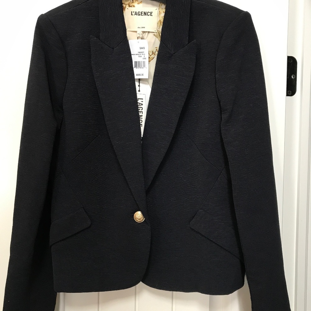 L’agence ‘oversized chain’ Blazer in midnight - Size 6